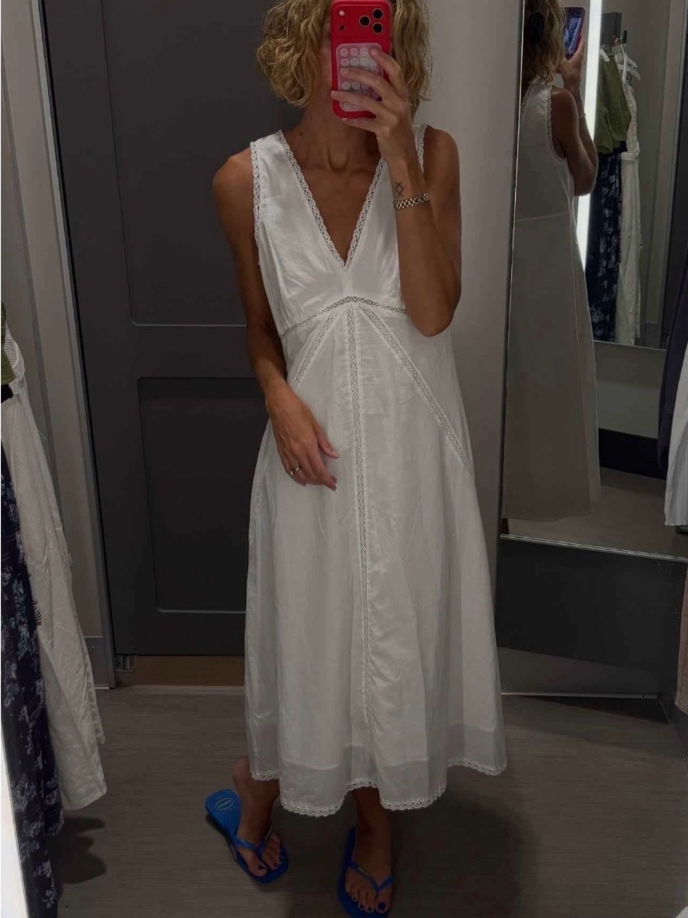 Target Universal Thread Lace Trim Midi Slip Dress - Picture 3 of 4